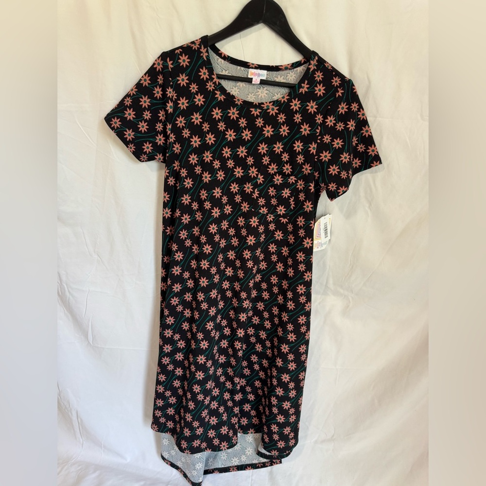 Black floral dress